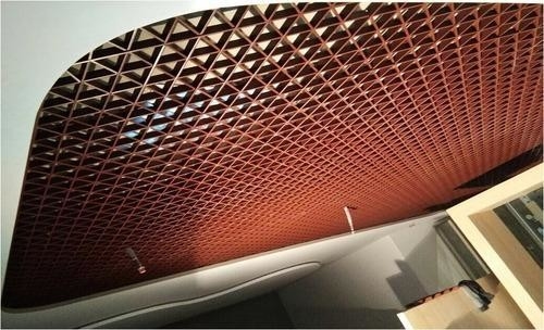 плитки потолка металла ресторана 0.3mm-0.9mm придают огнестойкость скрытой ложной открытой клетке