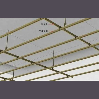 гальванизированная система потолка тройника весны 0.2-0.5mm закончила для зажима в киле потолка триангулярном