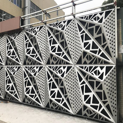 Алюминиевый лазер фасада 3D отрезал картину панелей стены металла подгонянную