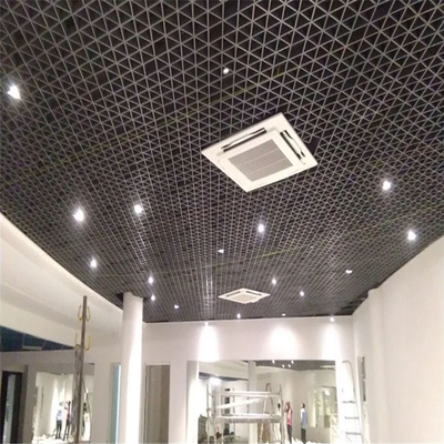 Потолок 200x200x200mm клетки водоустойчивого алюминиевого треугольника открытый