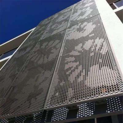 фасад панелей фасадов здания металла 1000x1000 внешний пефорированный алюминиевый