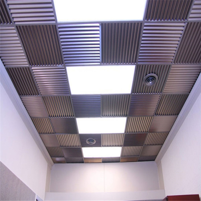 легковес потолка металла 0.6mm рифленым водоустойчивым покрытый порошком с Адвокатурой t
