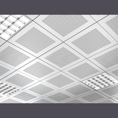 Положение алюминия в квадрате дизайна ISO9001 потолка металла кроет 0.7mm черепицей