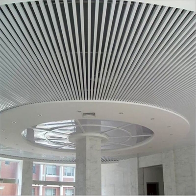 Алюминиевый потолок металла дефлектора u кроет ширину черепицей здания декоративную ориентированную на заказчика 300mm