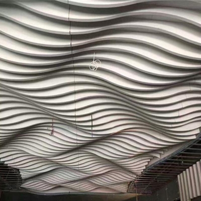 Акустический потолок волны дефлектора фасадов здания металла потолка алюминиевый