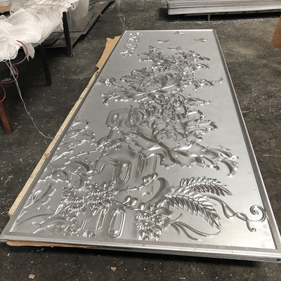 Плита сброса скульптуры потолка выпуклого поверхностного алюминиевого металла трехмерная ровная