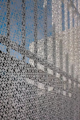 панель 1600x6000mm алюминиевая пефорированная для станции метро кислотоупорной