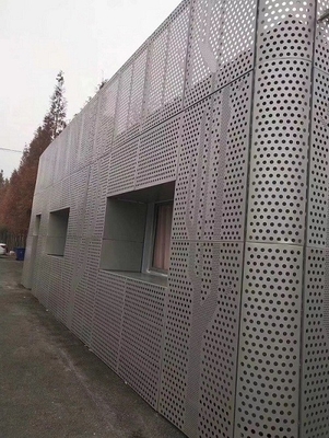 панель 1600x6000mm алюминиевая пефорированная для станции метро кислотоупорной