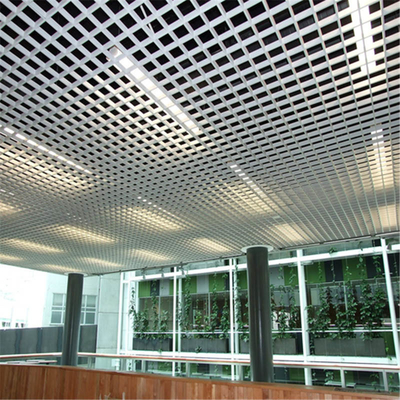покрытие порошка потолка решетки металла потолка клетки 50x50mm алюминиевое открытое