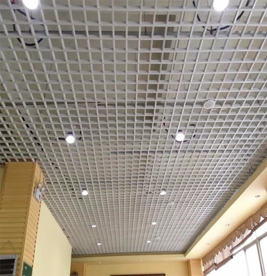 потолок решетки 50x50mm алюминиевый для легковеса станции метро водоустойчивого