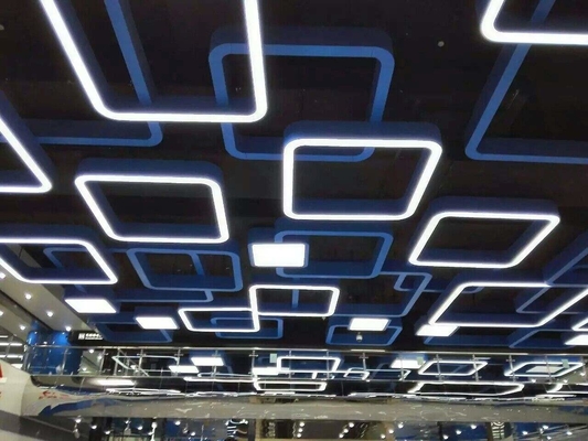 огнеупорный алюминиевый потолок 300*15*3000mm дефлектора u для торгового центра