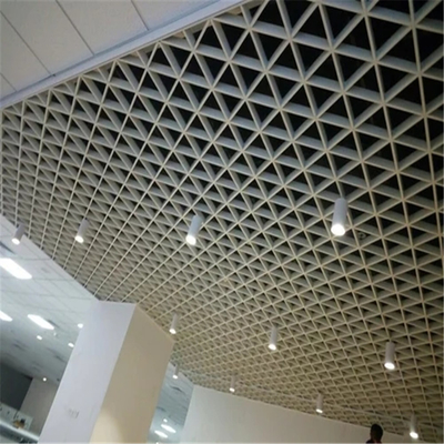 толщины потолка 0.5mm клетки 100*100*100mm решетка потолка триангулярной открытой алюминиевая