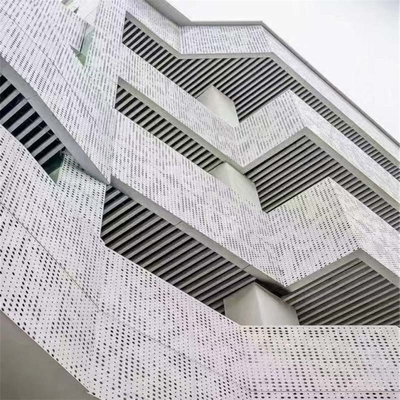 фасад панелей толщины 2.0mm внешний алюминиевый пефорировал панели плакирования металла