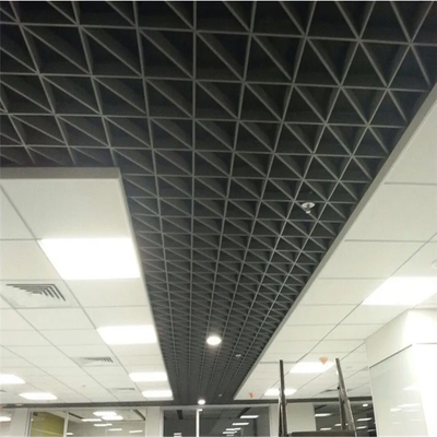 толщины потолка 0.5mm клетки 100*100*100mm решетка потолка триангулярной открытой алюминиевая