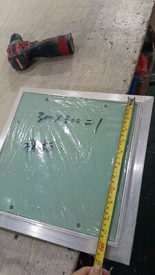 600x600 Metal Wall Access Panel Aluminum Frame Touch Latch Lock