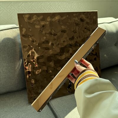 SS304 Water Ripple Clip In Ceiling Hotel Decoration Ceiling Panel