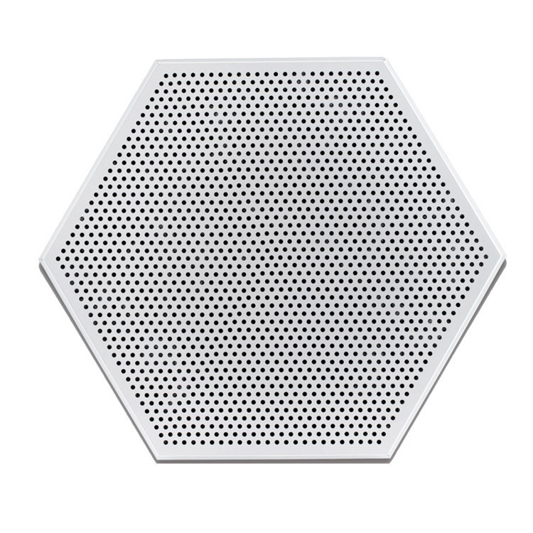 Пефорированный зажим алюминиевого потолка металла акустический шестиугольный в плитках потолка